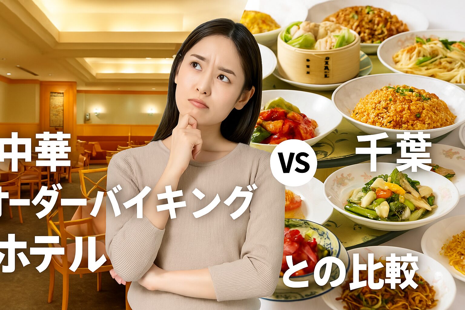 中華 オーダーバイキング ホテル 千葉との比較