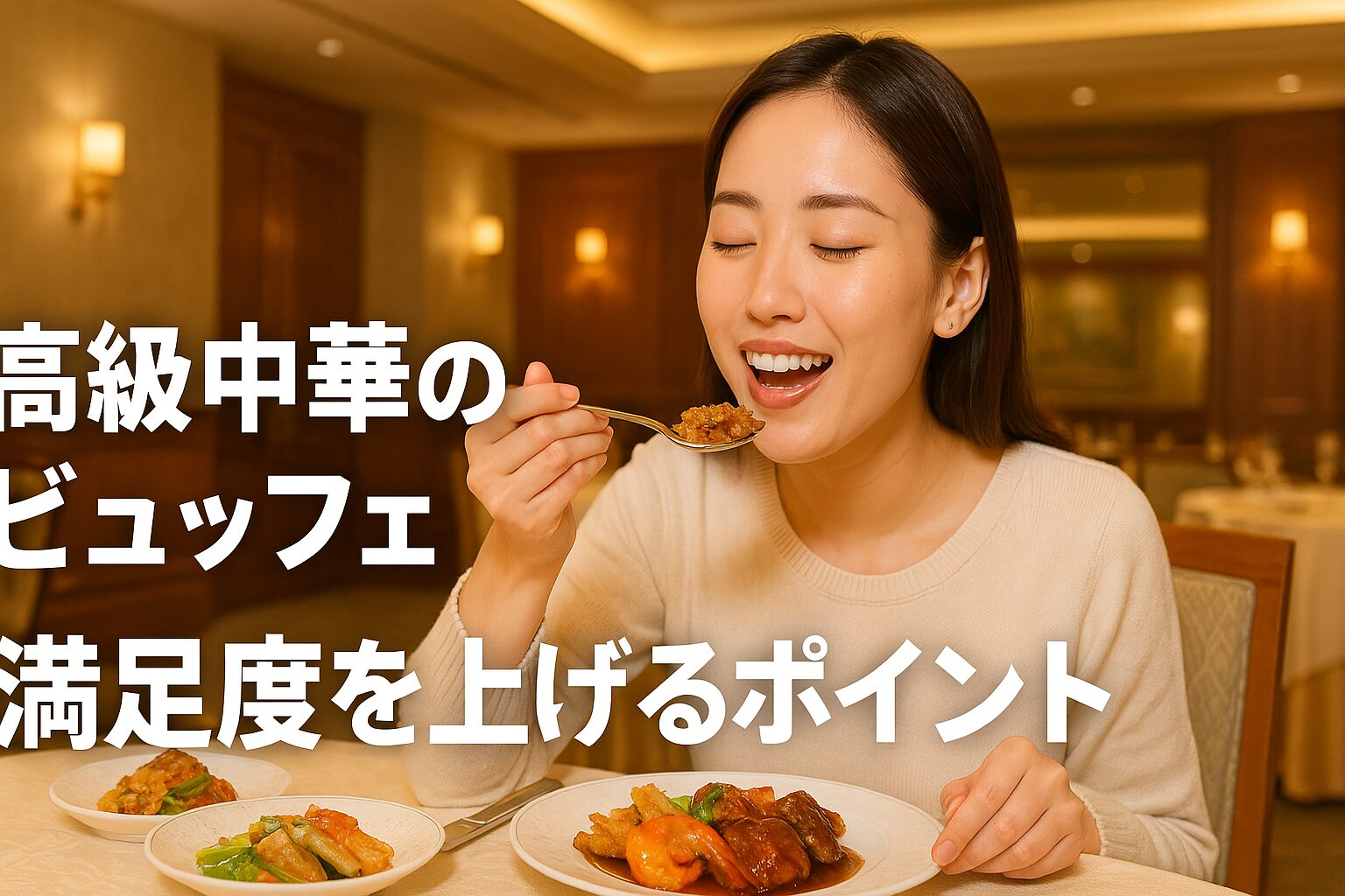 高級中華のビュッフェで満足度を上げるポイント