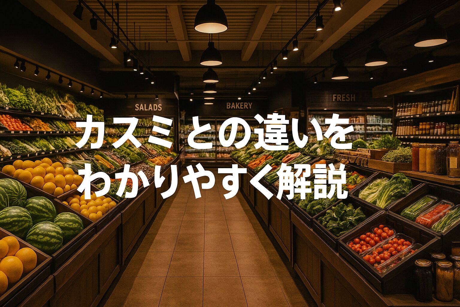 カスミとの違いをわかりやすく解説