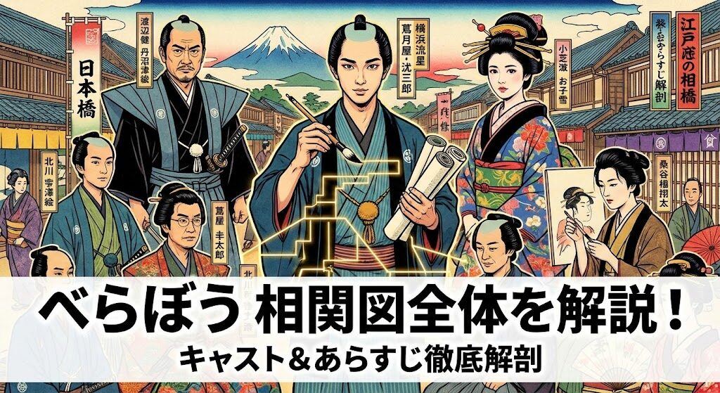 べらぼうの相関図全体を解説!キャストとあらすじの見どころ