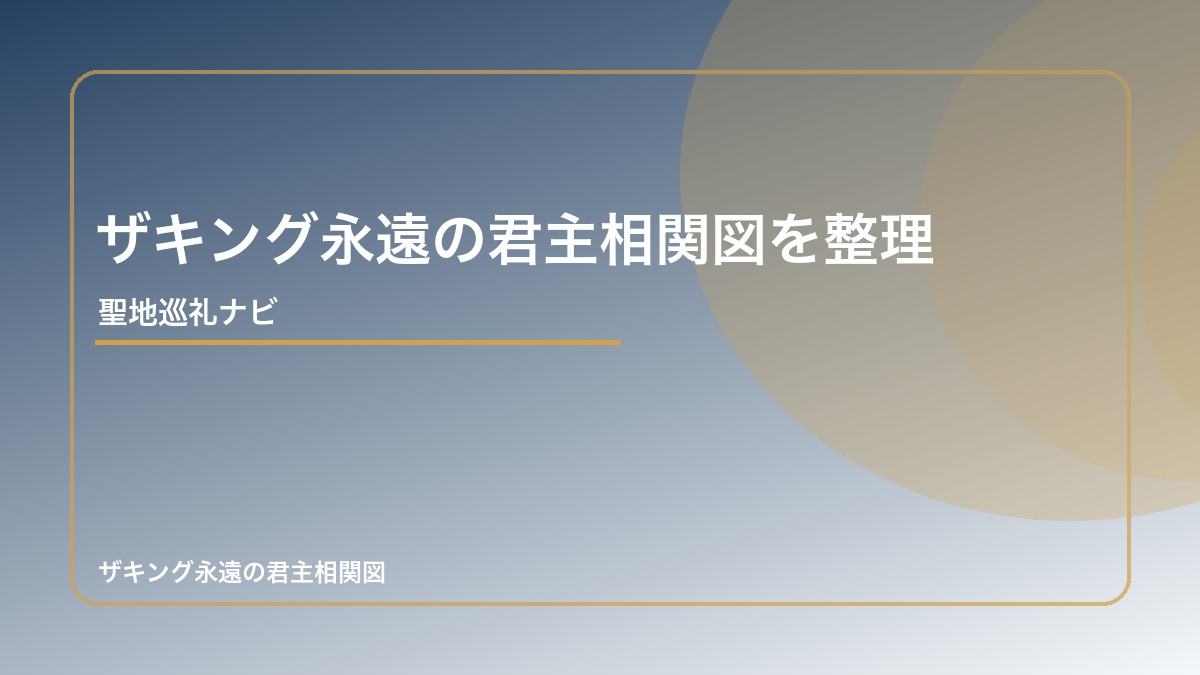 ザキング永遠の君主相関図を整理