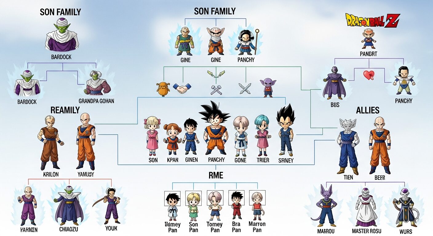 ドラゴンボールキャラクター相関図と一覧を解説